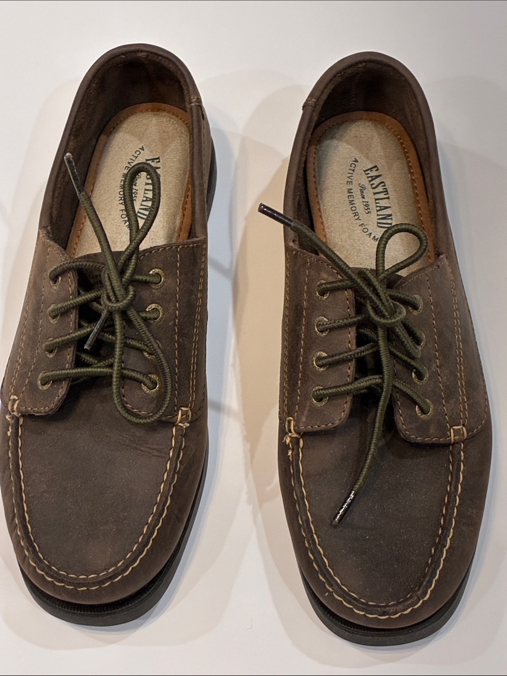 Eastland Brown Leather Moc‑Toe Oxford Shoes – Women’s 10 – NWOB – Coastal Preppy